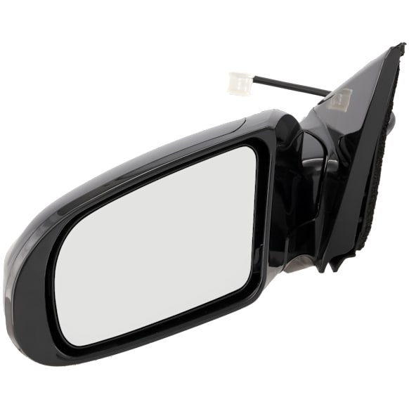 Driver Side Mirror, Power, Manual Folding, Non-Heated, Paintable, No Signal Light, Memory, Puddle Light, Auto-Dim, and Blind Spot, S Model, Without Limited Edition/Premium Packages