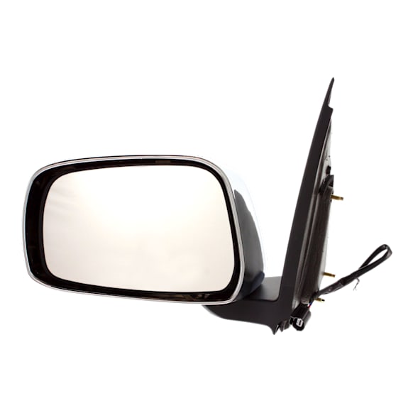 Extended Cab Pickup Driver Side Mirror, Power Adjust, Non-Heated, Manual Folding, Chrome, No Signal Light, No Memory, No Puddle Light, No Auto-Dimming, No Blind Spot Feature