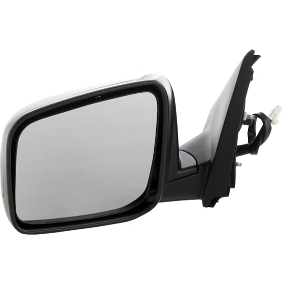 Driver Side Mirror, Power Adjust, Heated, Manual Folding, Textured Black, No Signal Light, No Memory, No Puddle Light, No Auto-Dimming, No Blind Spot Feature