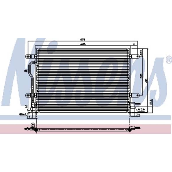 2002 Audi A4 Quattro - A/C Condenser, From chassis: 8E-2-000001, 4 Cyl 1.8L