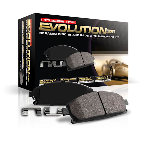 2017 Dodge Journey - Front Ceramic Brake Pad Set, Z17 Evolution Plus Ceramic