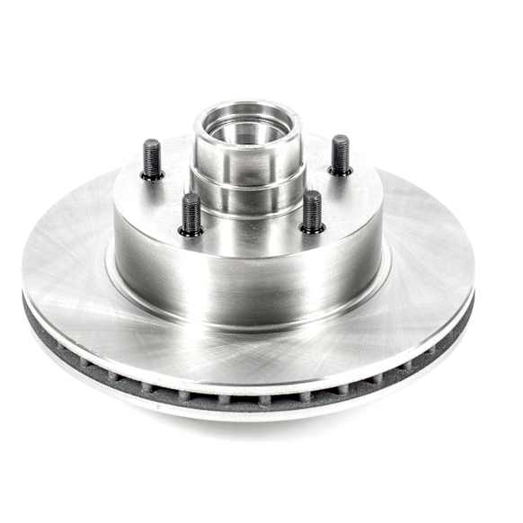 AR8208 Front, Driver or Passenger Side Brake Disc, Plain Surface, Vented, 5 Lugs,, Autospecialty By Powerstop
