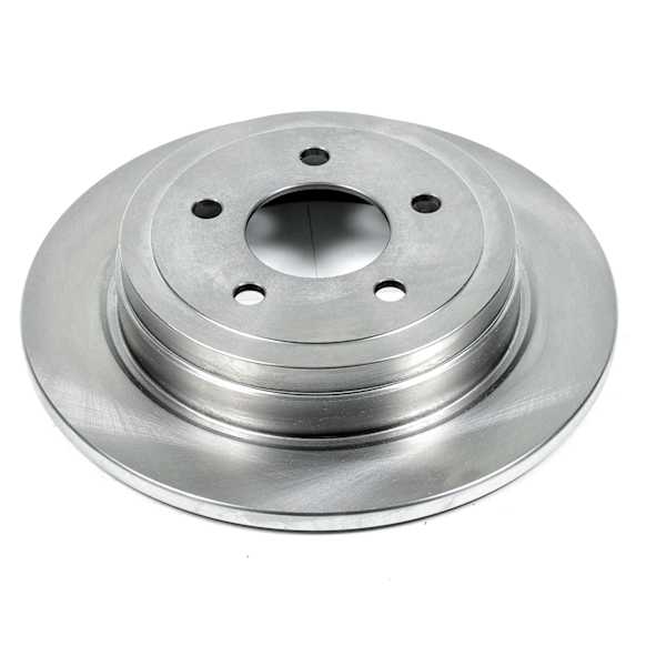 AR85100 Rear, Driver or Passenger Side Brake Disc, Plain Surface, Vented, 5 Lugs, 4.0L, 6Cyl, Autospecialty By Powerstop