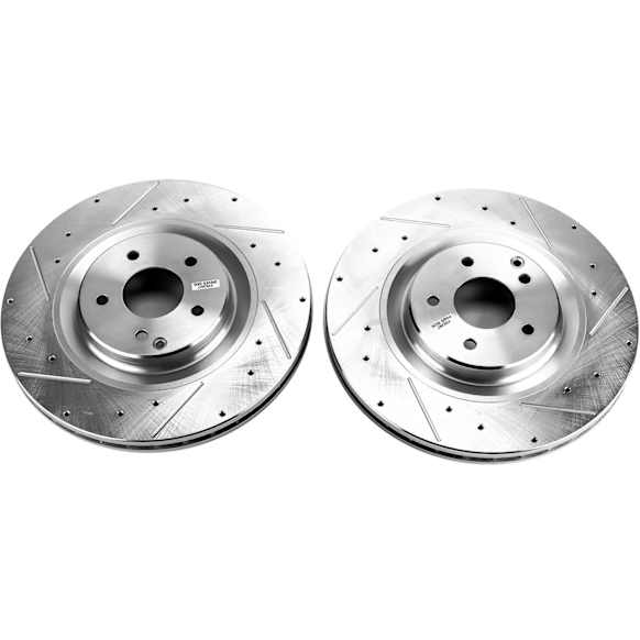 2006 Mercedes Benz CLK500 - Front Brake Disc, Cross-drilled and Slotted, Vented, 5 Lugs, 5.0L 8Cyl, Evolution Drilled & Slotted Series