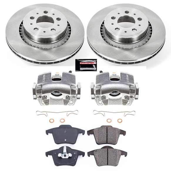 2004 Volvo XC90 - 3-Piece Kit Rear, Brake Disc and Caliper Kit, All Wheel Drive, Natural Caliper, Ceramic, 5 Lugs, Z17 OE Replacement