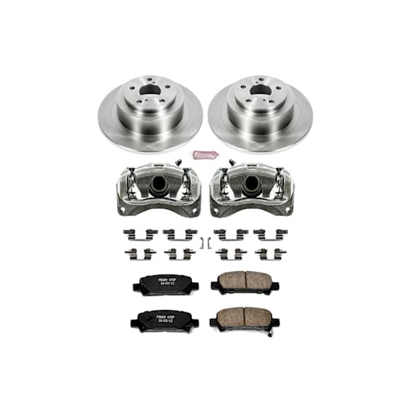 2000 Subaru Outback - 2-Wheel Set Rear, Brake Disc and Caliper Kit, Natural Caliper, Ceramic, 5 Lugs, Z17 OE Replacement