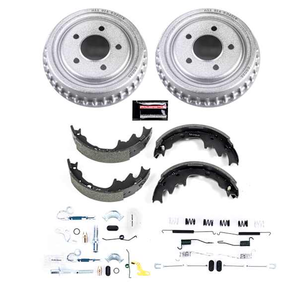 2002 Ford Ranger - Brake Drum and Shoe Kit, With Rear Drum Brake, Models with 9 in. rear drums, Z17 OE Replacement