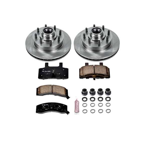 1994 Chevrolet C3500 - Front Brake Disc and Pad Kit, Plain Surface, 8 Lugs, 317 mm, Ceramic, SRW, Z17 OE Replacement