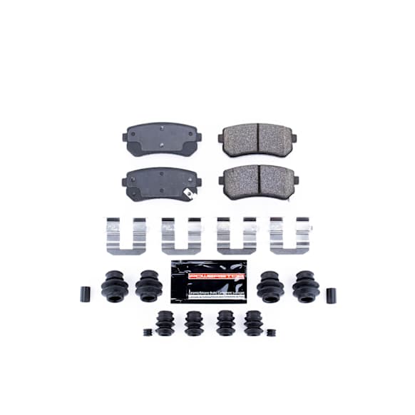 2009 Hyundai Elantra - Rear Carbon Fiber Ceramic Brake Pad Set, Hatchback, Z23 Evolution Sport Series