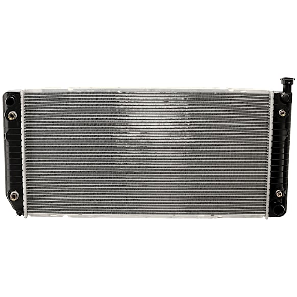 Radiator, 8 Cyl., 5.0L/5.7L Engines, Aluminum Core, Plastic Tank, 34 in. Core Width, With Engine Oil Cooler, Measures 34-inches Between Tanks
