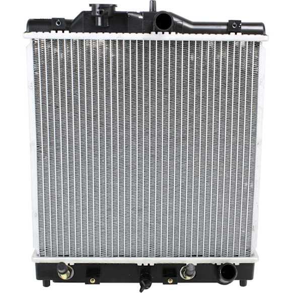 1993-1997 Honda Civic del Sol - Radiator, 1.5L/1.6L Engines, Heavy Duty Cooling, 1 in. Thick Core, Aluminum Core, Plastic Tank