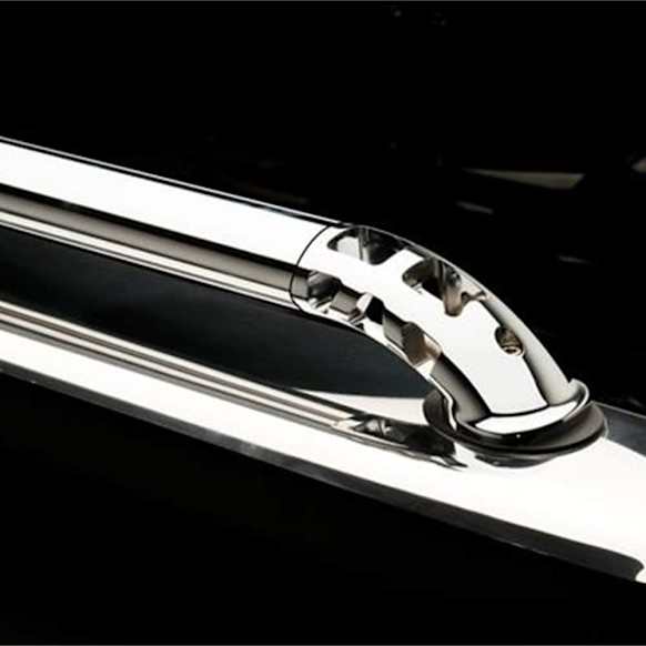 69857 Bed Rails - Chrome, Stainless Steel, Direct Fit, Set of 2