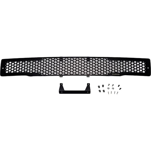 88160 Billet Grille - Powdercoated Black, Stainless Steel, Punch Style, Bumper Insert, Direct Fit, Sold individually