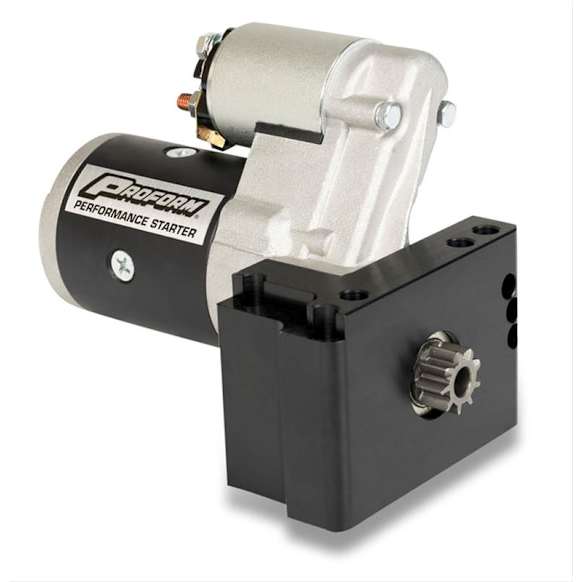 1997 GMC C2500 - High-Torque Mini Starter; Fits Chevy V8; Staggered Bolt Mounting Plate, New