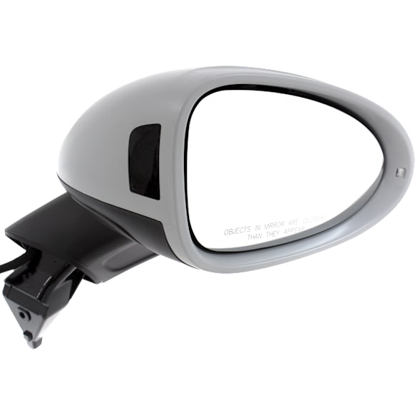 Passenger Side Mirror, Power, Power Folding, Heated, Paintable, In-housing Signal Light, No Memory, No Puddle Light, No Auto-Dimming, With Blind Spot Light in Housing
