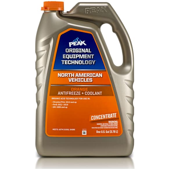 NAO0B3 PEAK ORIGINAL EQUIPMENT TECHNOLOGY Concentrate Antifreeze + Coolant for North American Vehicles - ORANGE - 1 Gal.