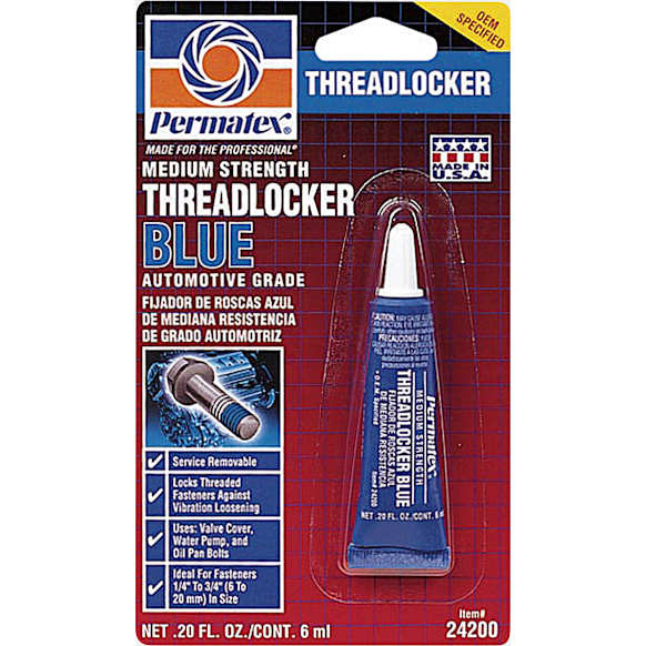 Permatex Medium Strength Threadlocker Blue (6 mL) - Permatex 24200