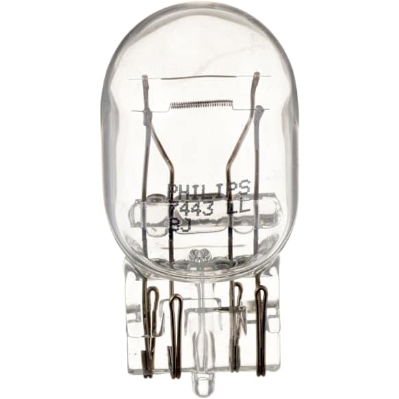 7443LLB2 LongerLife Miniature 7443LL Light Bulb - Twice the life of Standard Bulbs - Incandescent, Direct Fit, Set of 2