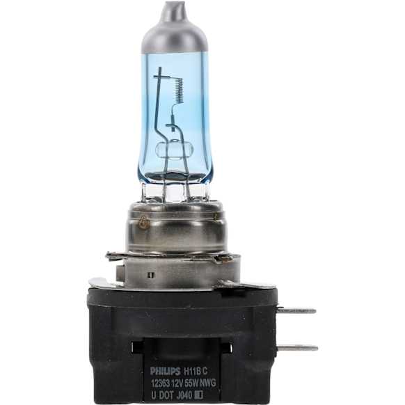 2012 Kia Forte - Driver or Passenger Side Halogen H11B Headlight Bulb, Low Beam, Set of 2, CrystalVision Platinum Series
