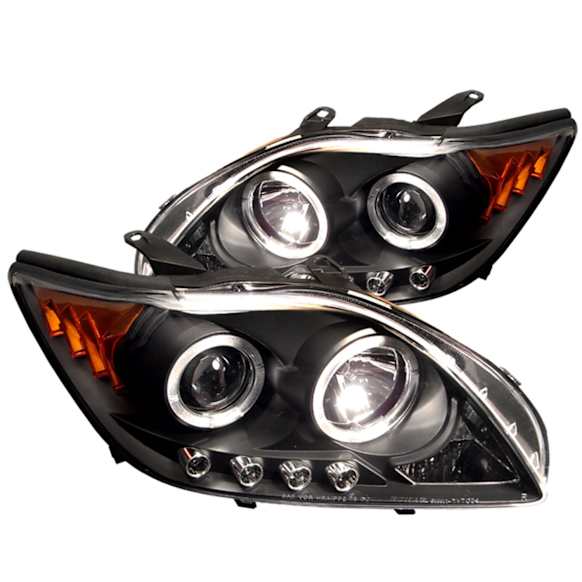 2009 Scion tC - Driver and Passenger Side Halogen Headlight, With bulb(s), 2-Door Low Beam Uses Stock Bulb, High Beam Bulb Included, Clear Lens, Black Interior, Coupe, Signature Series