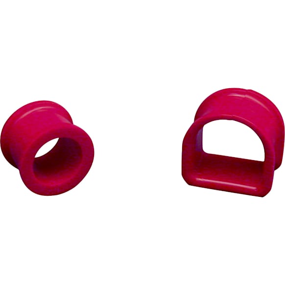 18-702 Steering Rack Bushing - Red, Polyurethane, Direct Fit, Set of 2