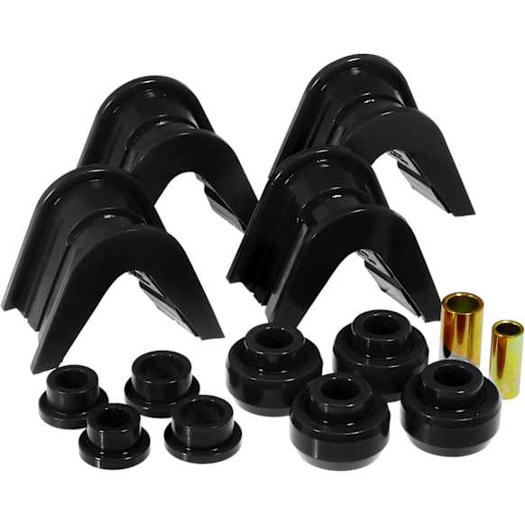 6-1902-BL Subframe Bushing - Black, Polyurethane, Direct Fit, Set of 12
