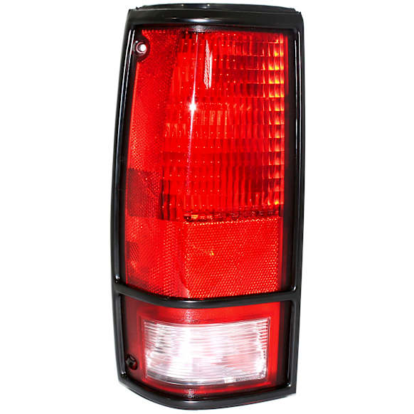 Driver Side Tail Light, Without bulb(s), Halogen, Clear and Red Lens