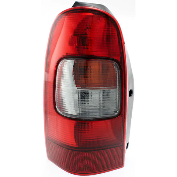 Driver Side Tail Light, with Bulb, Halogen, Amber, Clear and Red Lens, CAPA CERTIFIED