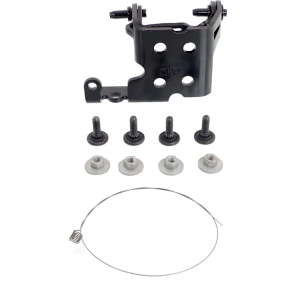 Front, Driver Side, Upper or Lower Door Hinge, Black