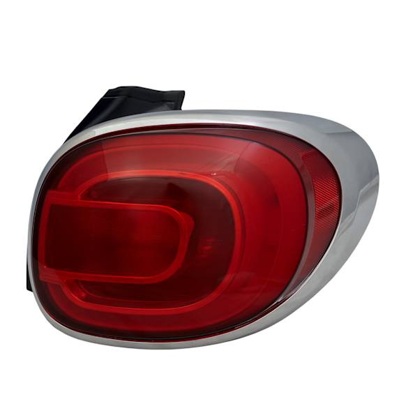 Passenger Side Tail Light, With bulb(s), Halogen, Red Lens CAPA CERTIFIED