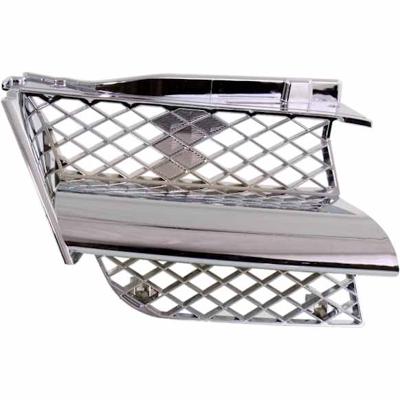 Passenger Side, Upper Grille Assembly, Chrome Shell and Insert, Grille