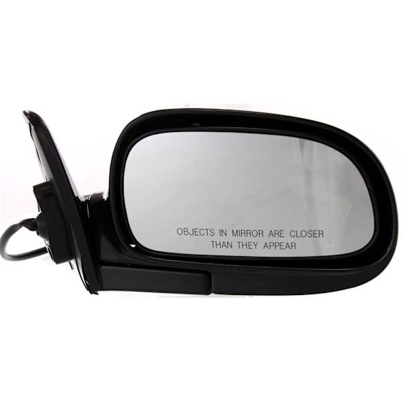 Sedan Passenger Side Mirror, Power Adjust, Non-Heated, Manual Folding, Textured Black, No Signal Light, No Memory, No Puddle Light, No Auto-Dimming, No Blind Spot Feature