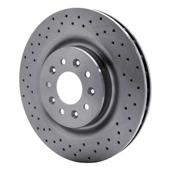 EXE-20016 Front Brake Disc, Cross-drilled and Slotted