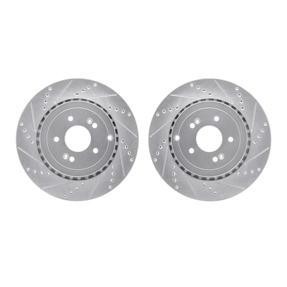 WGPN1-21025 Rear Brake Disc, Cross-drilled and Slotted,, eLINE Black Series