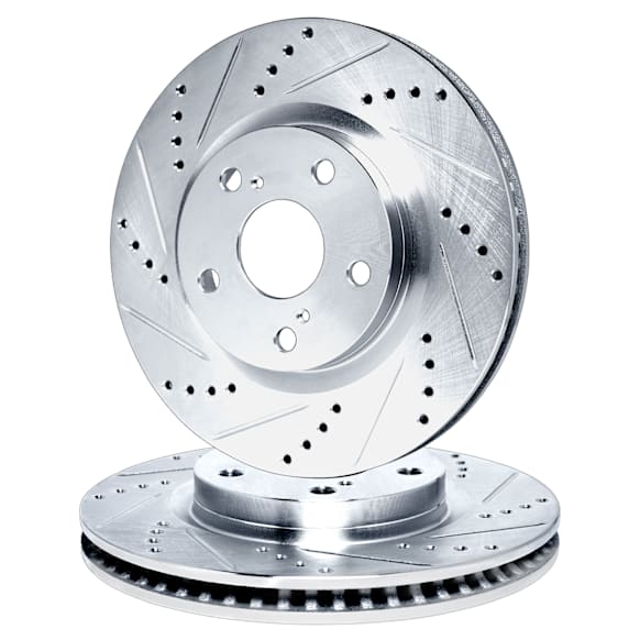 WGPN1-42040 Rear Brake Disc, Cross-drilled and Slotted