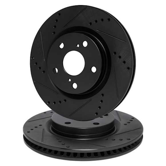 WHPN1-63128 Rear Brake Disc, Cross-drilled and Slotted,, eLINE Black Series