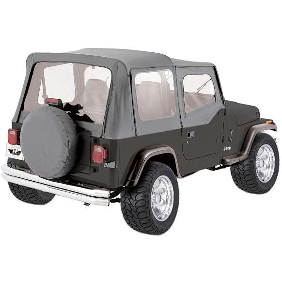 68111 Complete Series Soft Top - With Frame (Frame Included) Gray