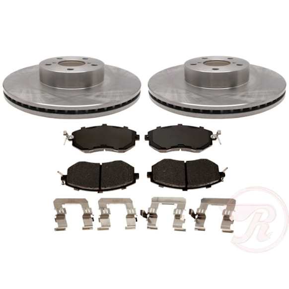 2013 Subaru Legacy - 2-Wheel Set Front Brake Disc and Pad Kit, Plain Surface, 293.37 mm, 2.5L 4Cyl, R-Line Series