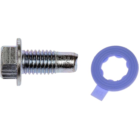 2012 Ford Flex - AutoGrade Series Oil Drain Plug - Silver, Carbon Steel, Pilot point, Direct Fit, Sold Individually