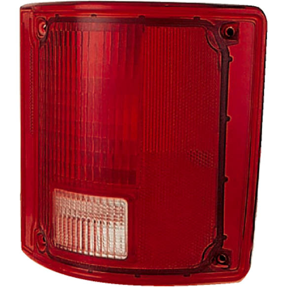 1610053 Passenger Side Halogen Tail Light, Without bulb(s), Red Lens