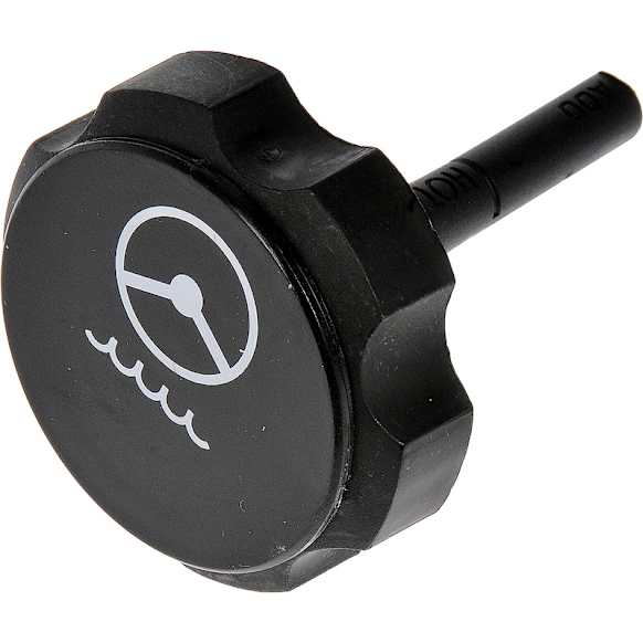 82605 Help Series Power Steering Reservoir Cap - Black, Plastic, Direct Fit, Sold individually