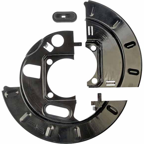 924-213 Rear Brake Dust Shields Black, Steel, OE Solutions Series