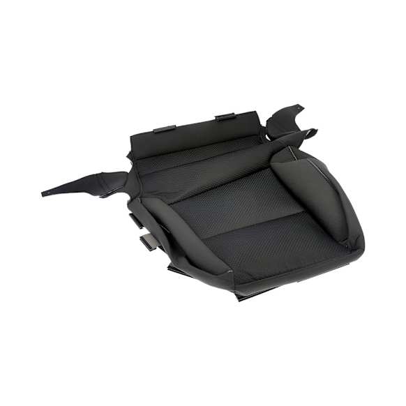 926-868 Front, Driver Side Cushion Seat Cover, Black, Made of Fabric, Plain Design, Bucket OE Solutions Series