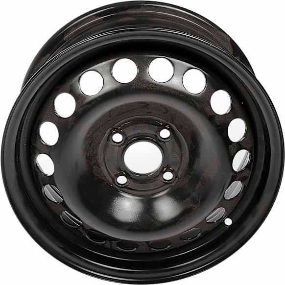 939-100 Steel Black Wheel, 15 in. X 6 in., 4 x 3.94 in. Bolt Pattern