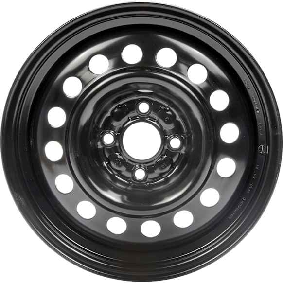 939-146 Steel Black Wheel, 15 in. X 6 in., 4 x 3.94 in. Bolt Pattern