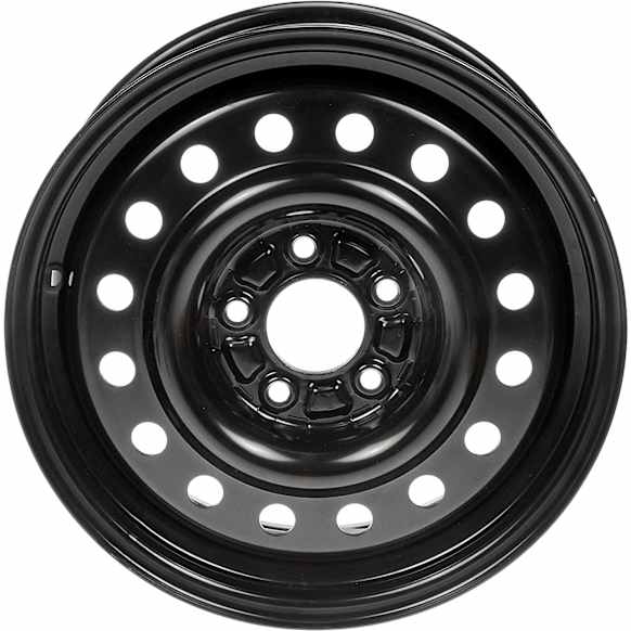 939-184 Steel Black Wheel, 16 in. X 6.5 in., 5 x 4.53 in. Bolt Pattern