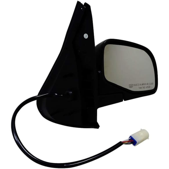 955-009 Passenger Side Mirror, Power Adjust, Heated, Non-Folding, Black, No Signal Light, No Memory, With Puddle Light, No Auto-Dimming, No Blind Spot Feature