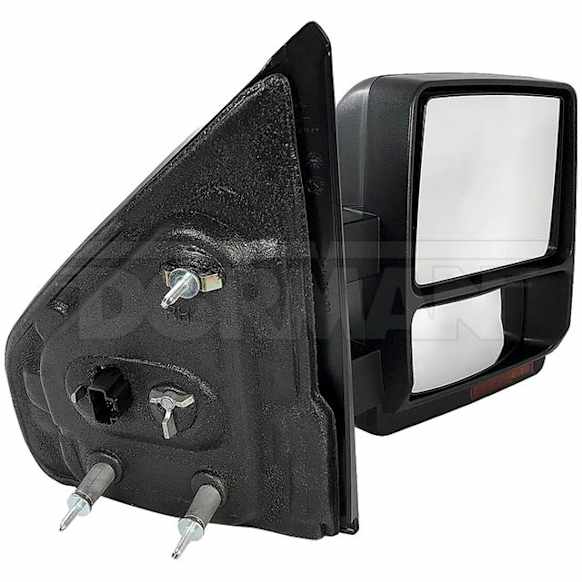 955-2442 Passenger Side Mirror, Power Adjust, Heated, Power Folding, Black, No Signal Light, No Memory, With Puddle Light, No Auto-Dimming, No Blind Spot Feature