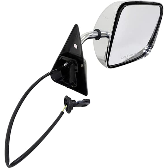 955-382 Passenger Side Mirror, Power Adjust, Non-Heated, Power Folding, Black, No Signal Light, Without Memory Recall, No Puddle Light, No Auto-Dimming, No Blind Spot Feature