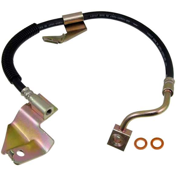 2001 Ford Expedition - Front, Driver Side Brake Line, RWD, Metal and Rubber, First Stop Series